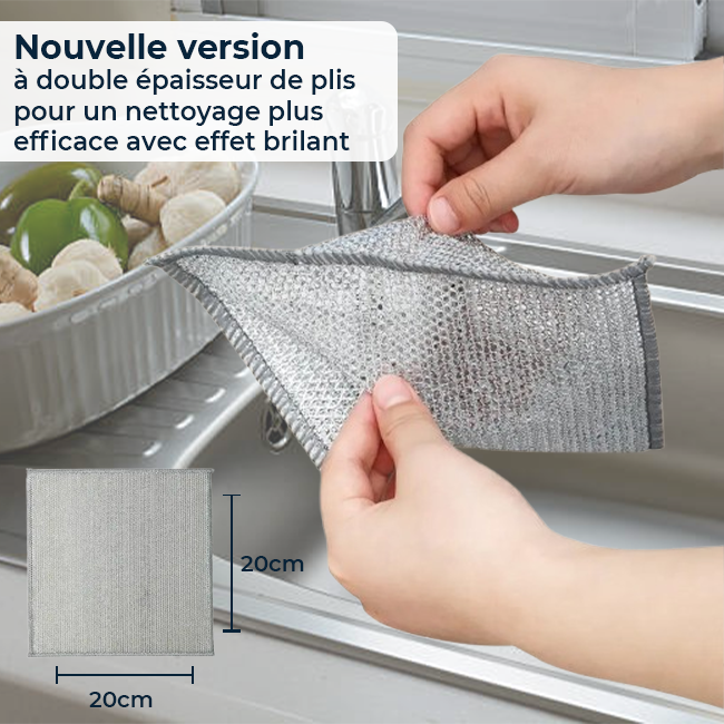 KitchenClean - Chiffons magiques en laine d'acier