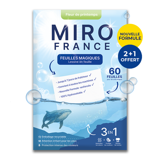 Feuilles Magiques MIRO Clean - Lessive en Feuilles