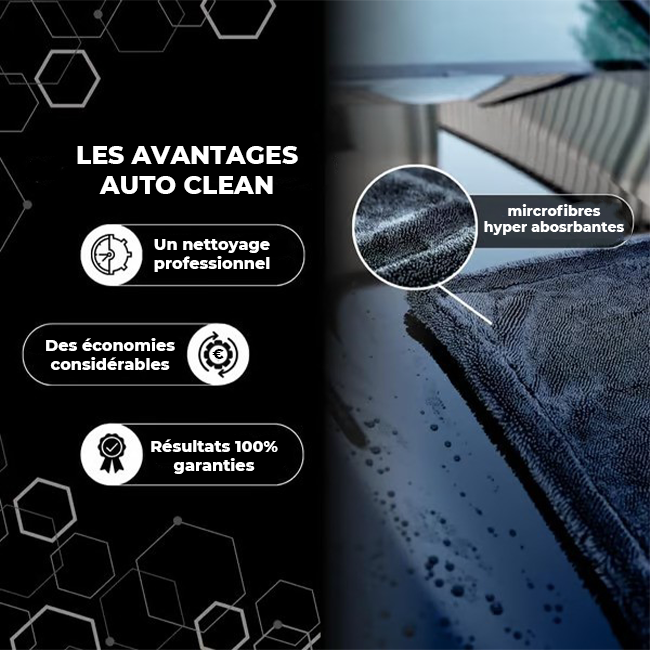 AutoClean - Chiffon microfibre XXL pour voiture